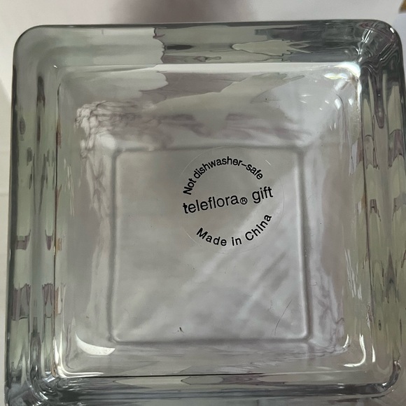 Floral Hummingbird Glass Vase - Picture 6 of 6